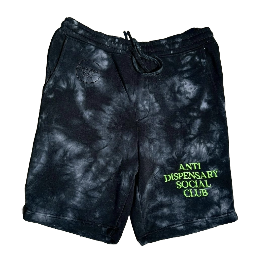 Tie Dye Anti-Dispensary Social Club Shorts